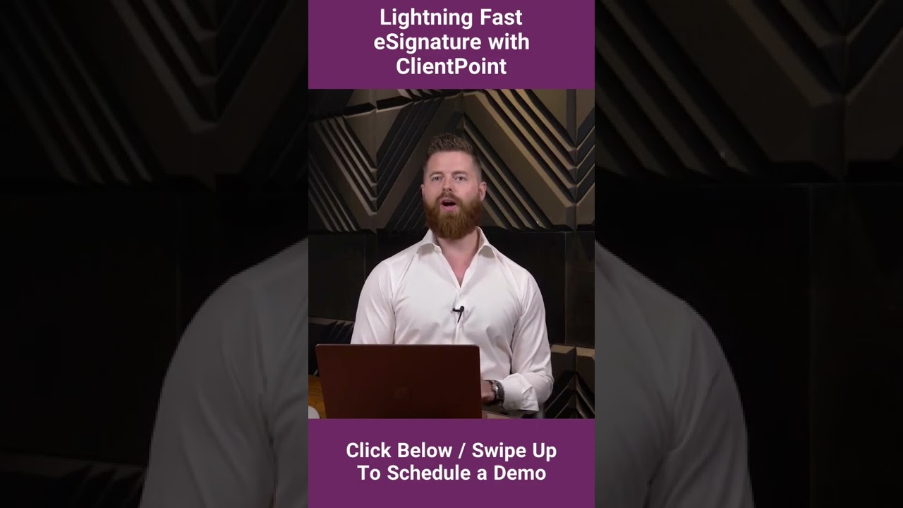 Lighting Fast E-signature with ClientPoint #saas #esignature #sales #marketing #proposals #b2b