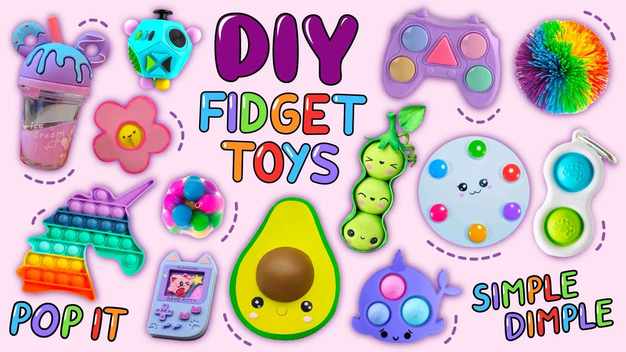 16 DIY EASY FIDGET TOY IDEAS #fidgettoys