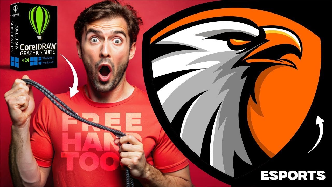Manual Creating Eagle Mascot Logo For Branding-Professional Graphic Designing Tips Tricks  Technique