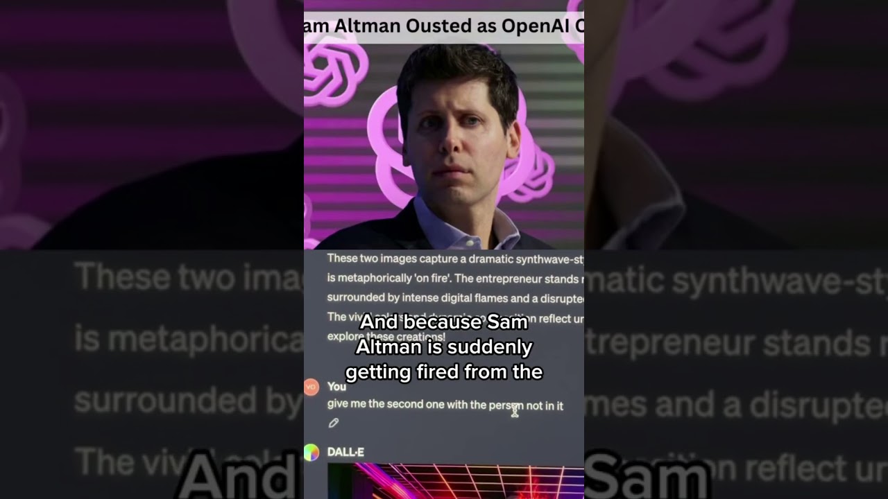 Sam Altman… Thank you for setting off the generative AI explosion