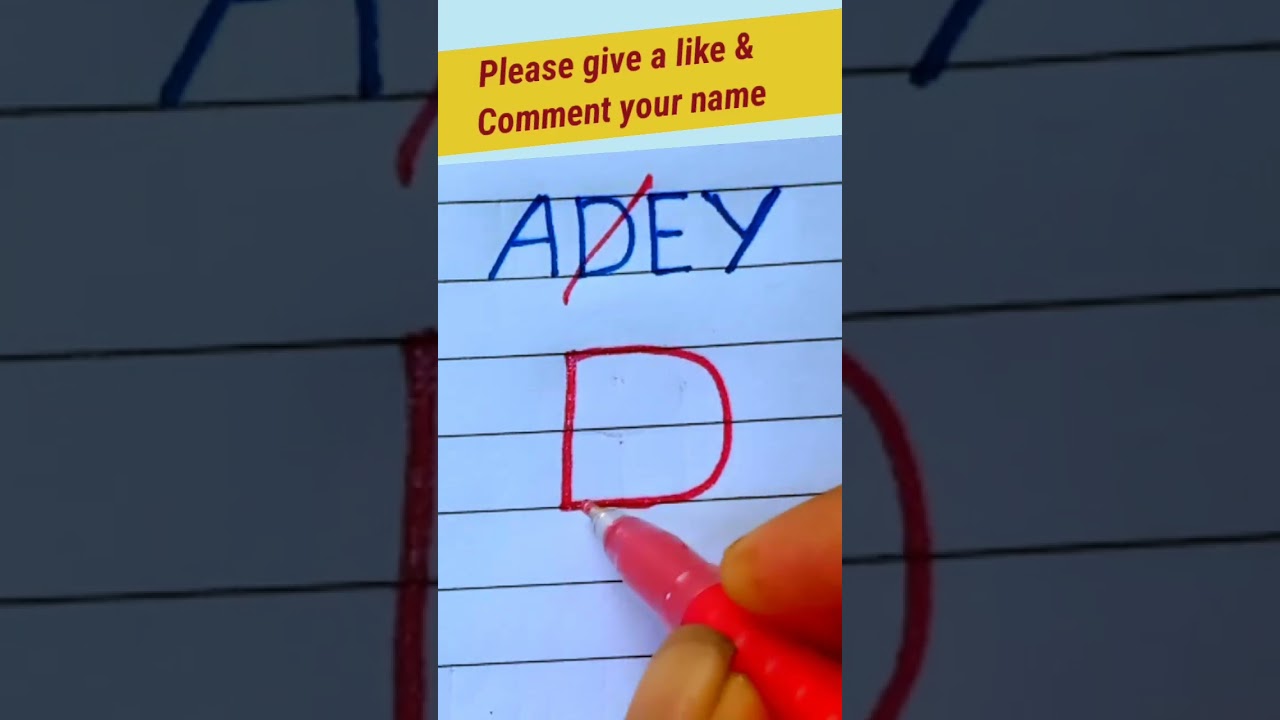 Create your own name logo || “ADEY” Name logo Design Idea. #logodesigns