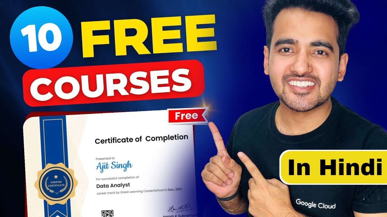 10 FREE Courses with Free Certificates to Earn Rs. 40,000+ 🚀 Learn High-Paying Skills (in Hindi)