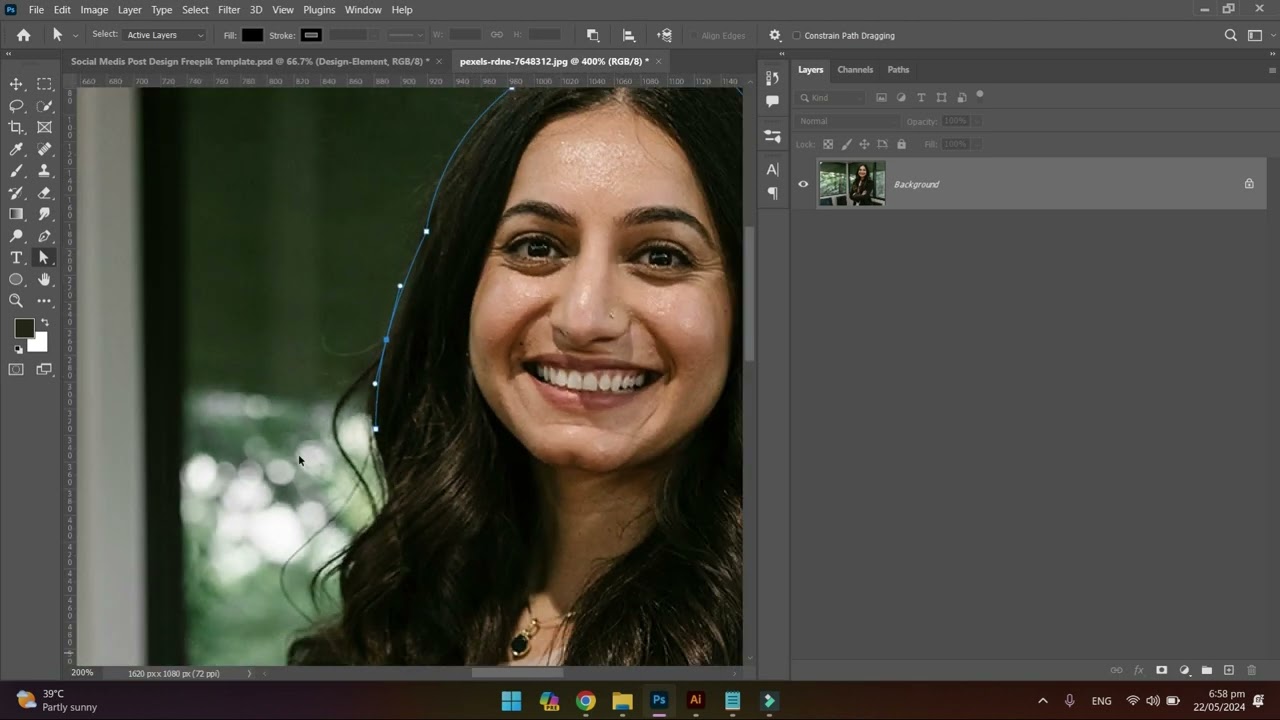 Graphic Design Course – Day 07 – How to use Pen tool in Photoshop
