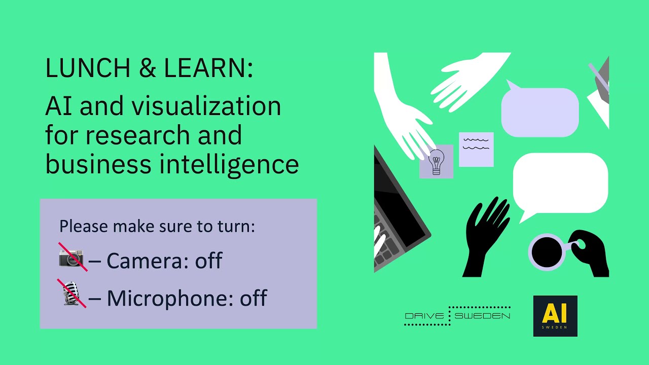 Lunch & Learn: AI and visualization for research and business intelligence