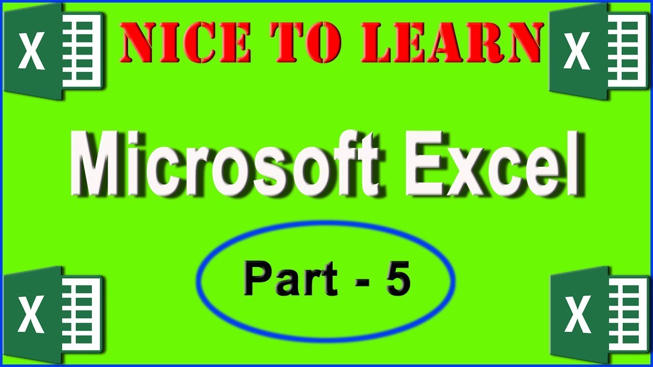 How to learn Microsoft Excel 2010 in Tamil (Part – 5)