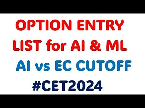 ARTIFICIAL INTELLIGENCE & MACHINE LEARNING | CET CUTOFF | 79 colleges priority order|#cet2024 #kea