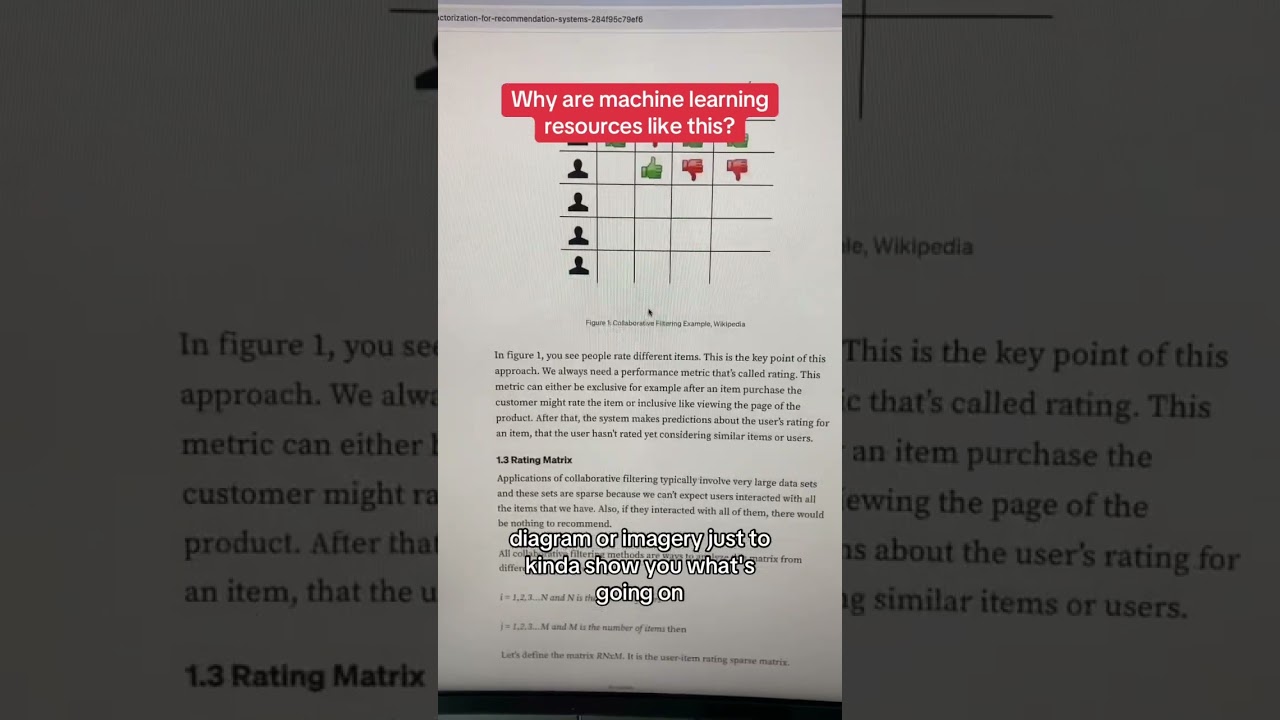 Why are machine learning resources like this?