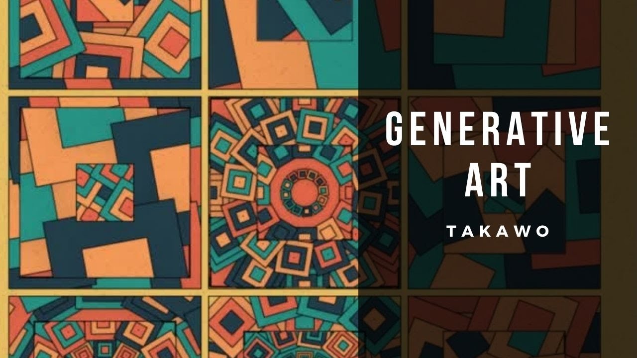 A STUNNING EXAMPLE OF GENERATIVE ART | TAKAWO #Shorts
