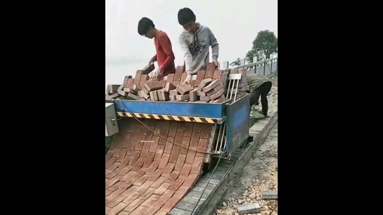 ये मशीन Bricks Print करती है 😱-Bricks Printing Machine-ID03727