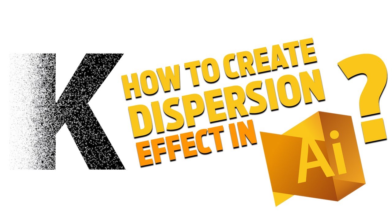 Learn Graphic Design | How to create a dispersion effect in Adobe Illustrator (AI)?