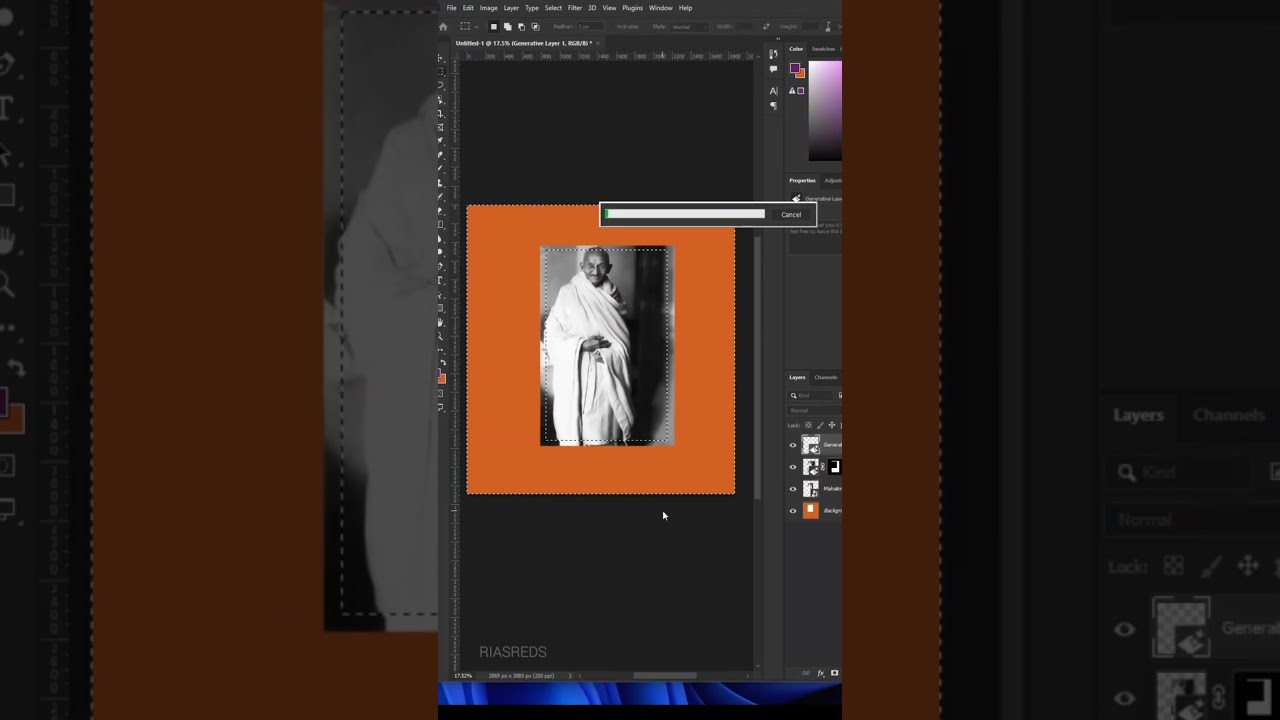 Generative Fill in Photoshop: Extend Image | Dreamitouch Design #shortvideo #shorts