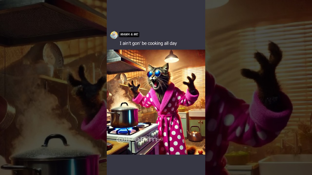 “I Ain’t Yo Mama!” #funny #cat #ai