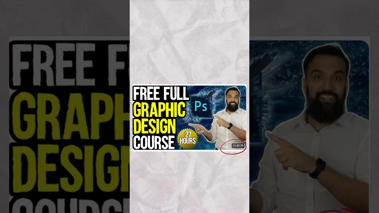 🎨✨ Learn Graphic Designing for Free on YouTube! ✨🎨 #GraphicDesign  #FreeCourse #YouTubeLearning