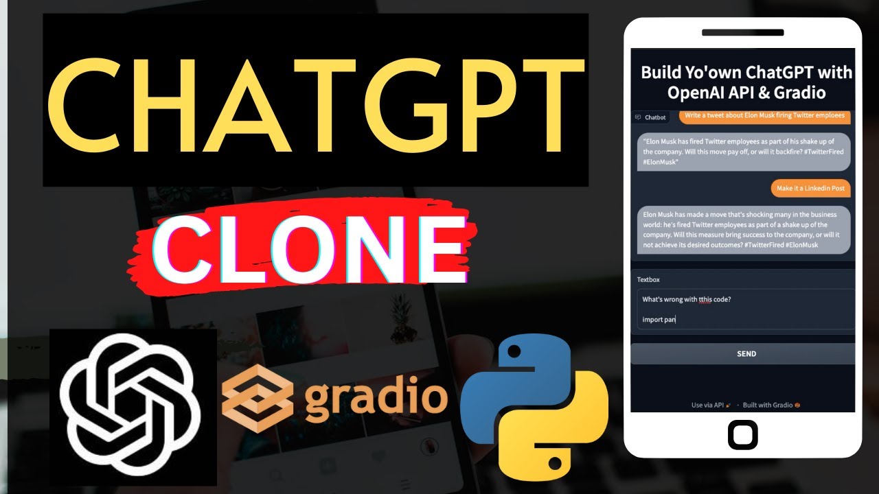 Build your ChatGPT Clone in Python with OpenAI API and Gradio – End-to-End Tutorial