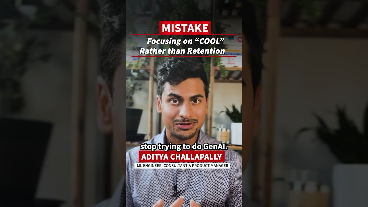 Don’t Fall for Launching “Cool” #AI Products (Focus on Retention Instead)