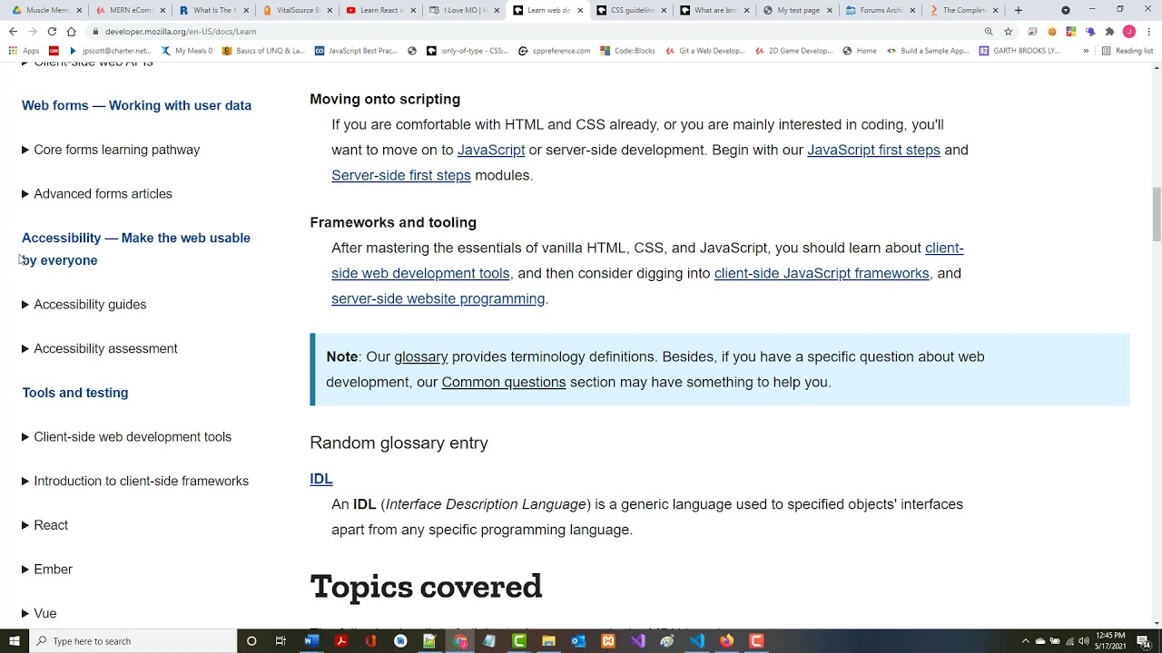 Learn Web Development – Overview