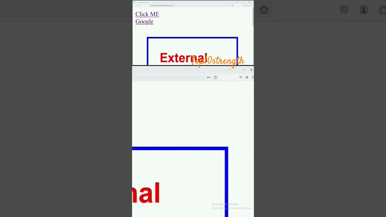 Html & Css Links target Attribute property #html #css #javascript #shorts