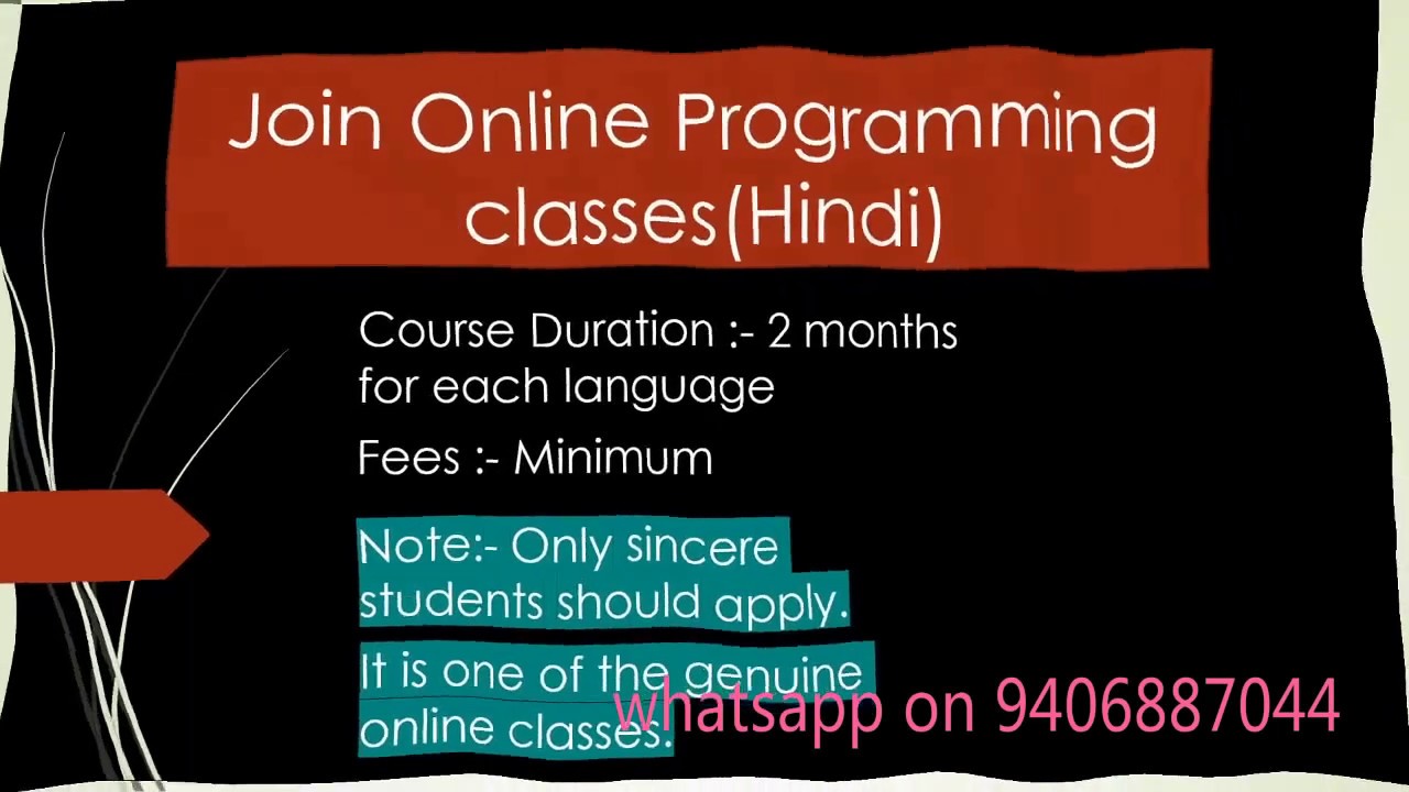online programming coaching | learn programming in hindi
