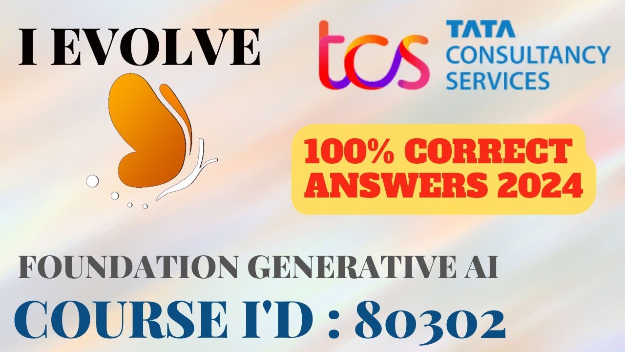 80302 Foundational Generative Al tcs course answers| Foundational Generative Al tcs #tcs #80302