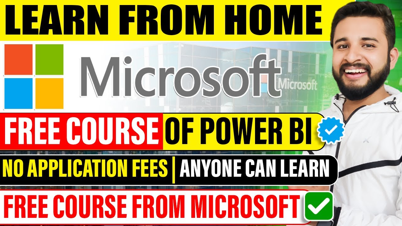 MICROSOFT POWER BI FREE COURSE | ZERO APPLICATION FEE | FULL GUIDED COURSE | FREE FROM MICROSOFT