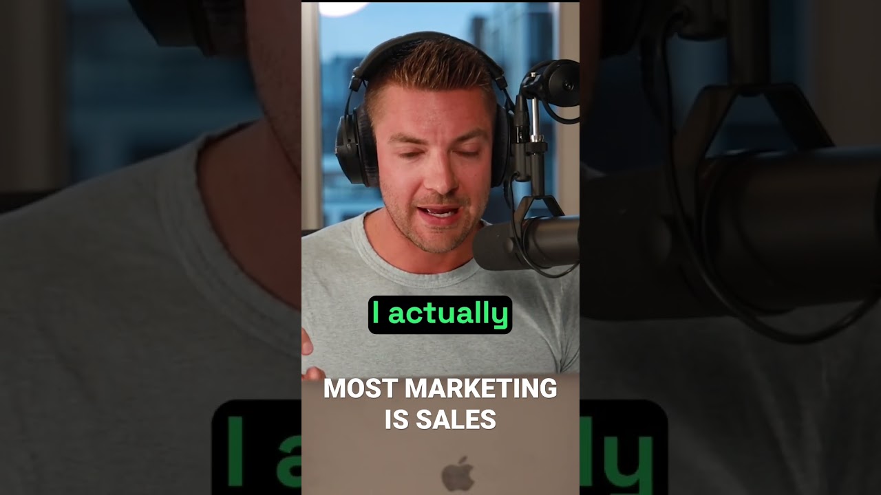 Most Marketing Is Sales #b2b #shorts #chriswalker