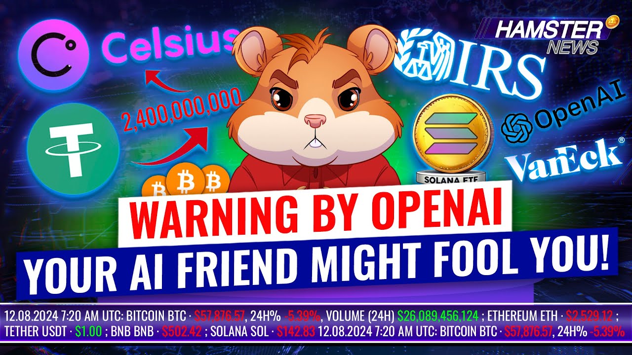 Celsius vs Tether $2.4B lawsuit, Solana ETF launch in the US, IRS crypto tax updates ⚡️ Hamster News