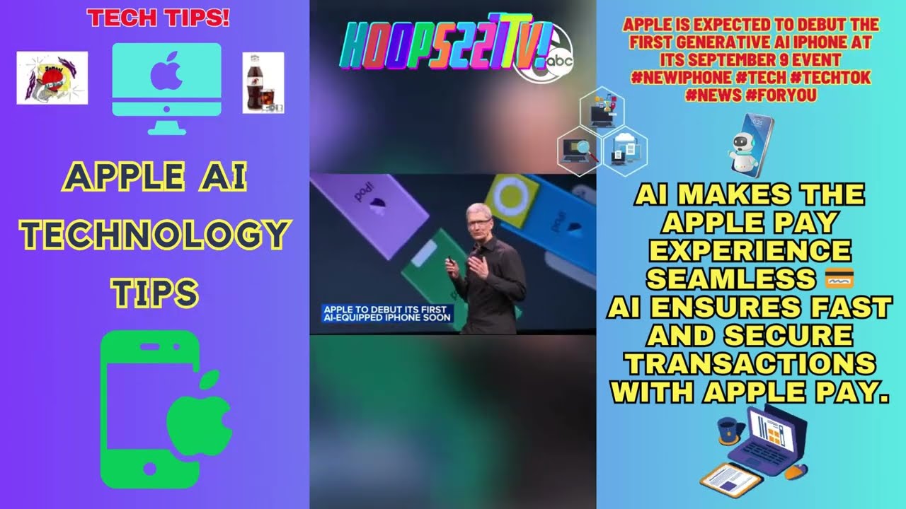 #TechTips🌐 Apple to debut first generative AI iPhone at its September 9 event #tiktok #technology