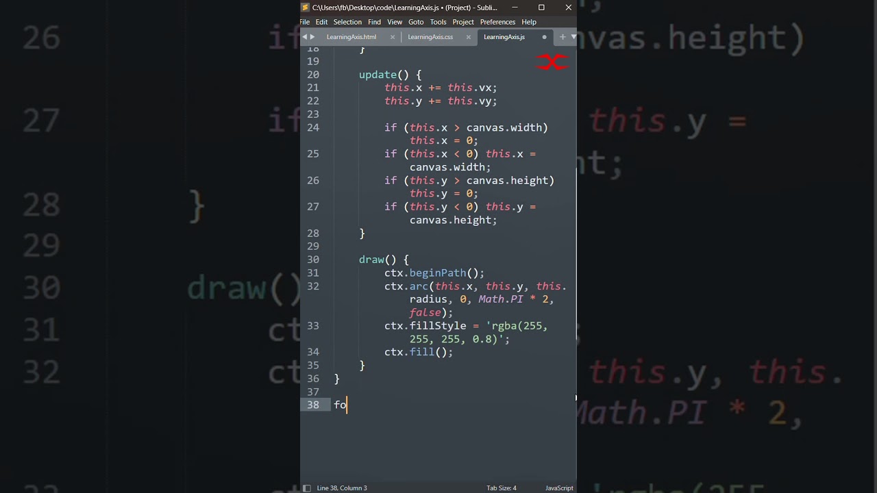 Particle Connect Animation | HTML CSS JavaScript