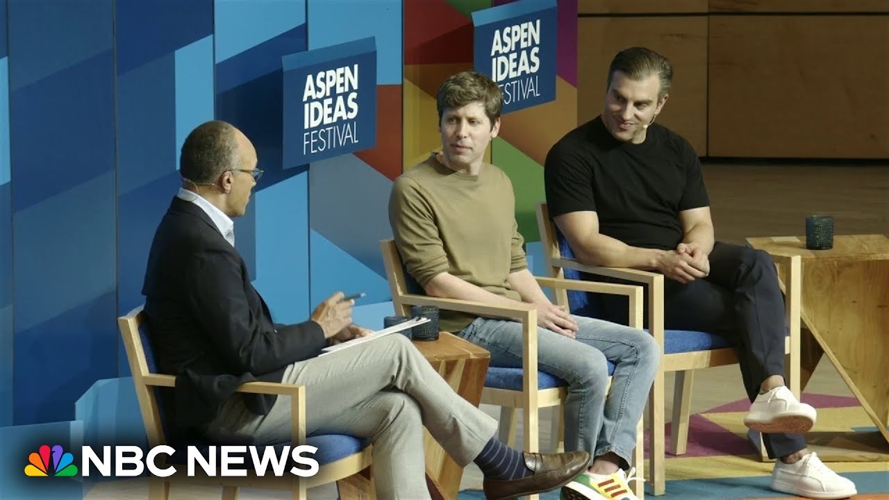 Lester Holt interviews Open AI’s Sam Altman and Airbnb’s Brian Chesky