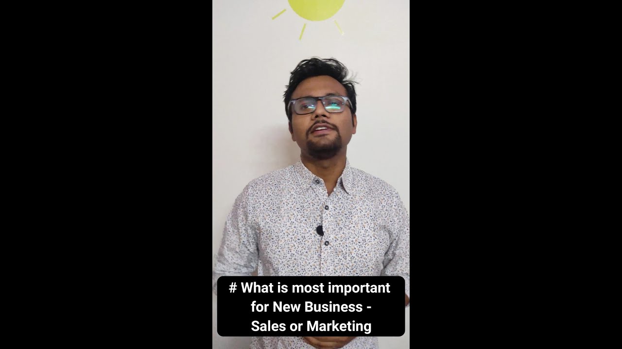 Sales vs Marketing for New Business | AI Shubham