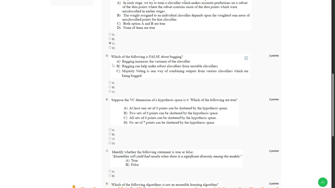 Introduction To Machine Learning – IITKGP Week 7 Assignment Solution August 2024 NPTEL