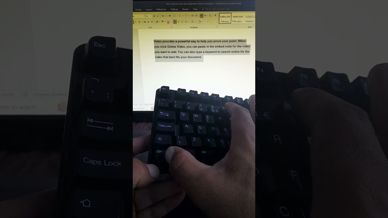 Word trick | #asmr #computer #word #tech