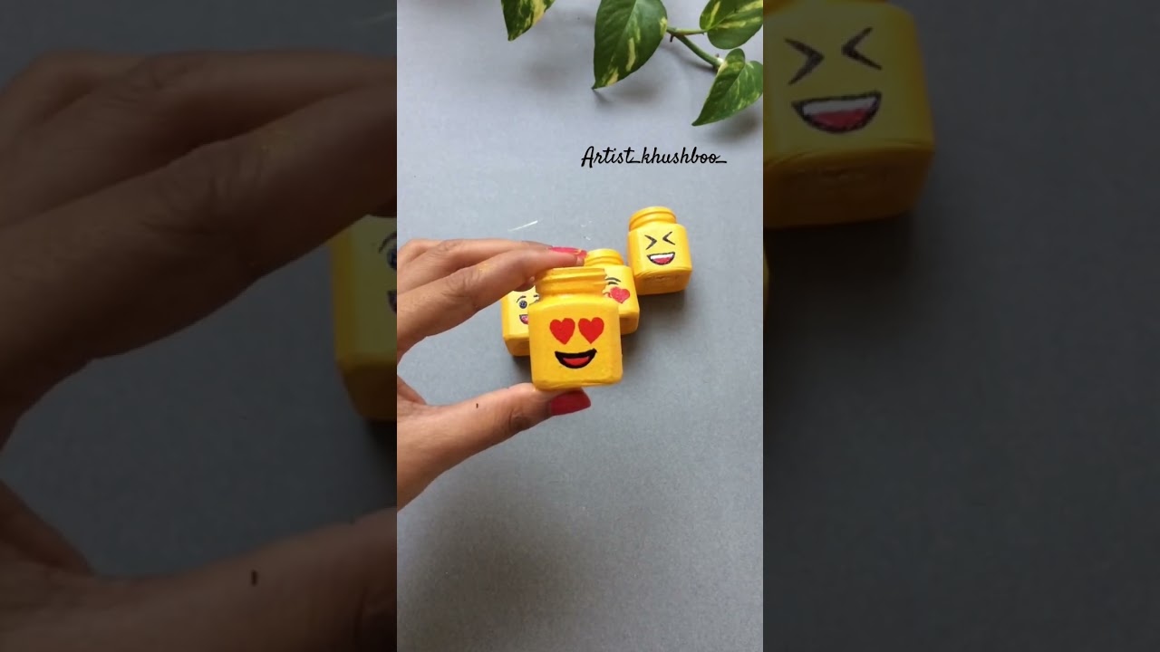 Acrylic paint bottle craft ideas #youtubeshorts #shorts #diy #craft