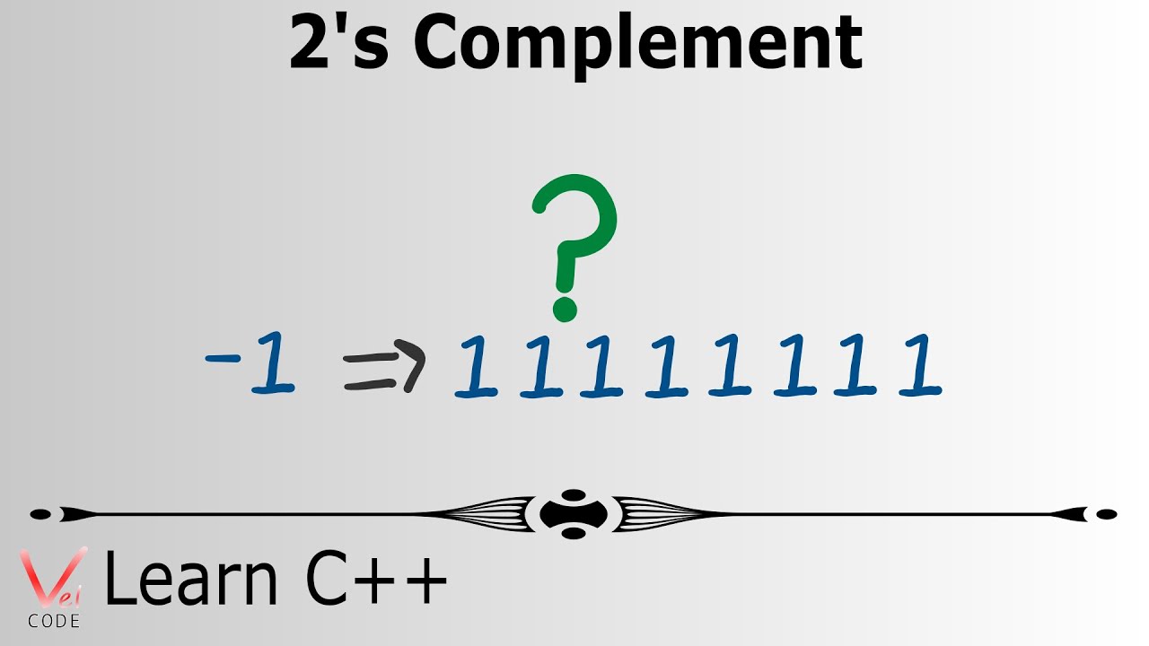 Learn Programming with C++ – 2’s Complement