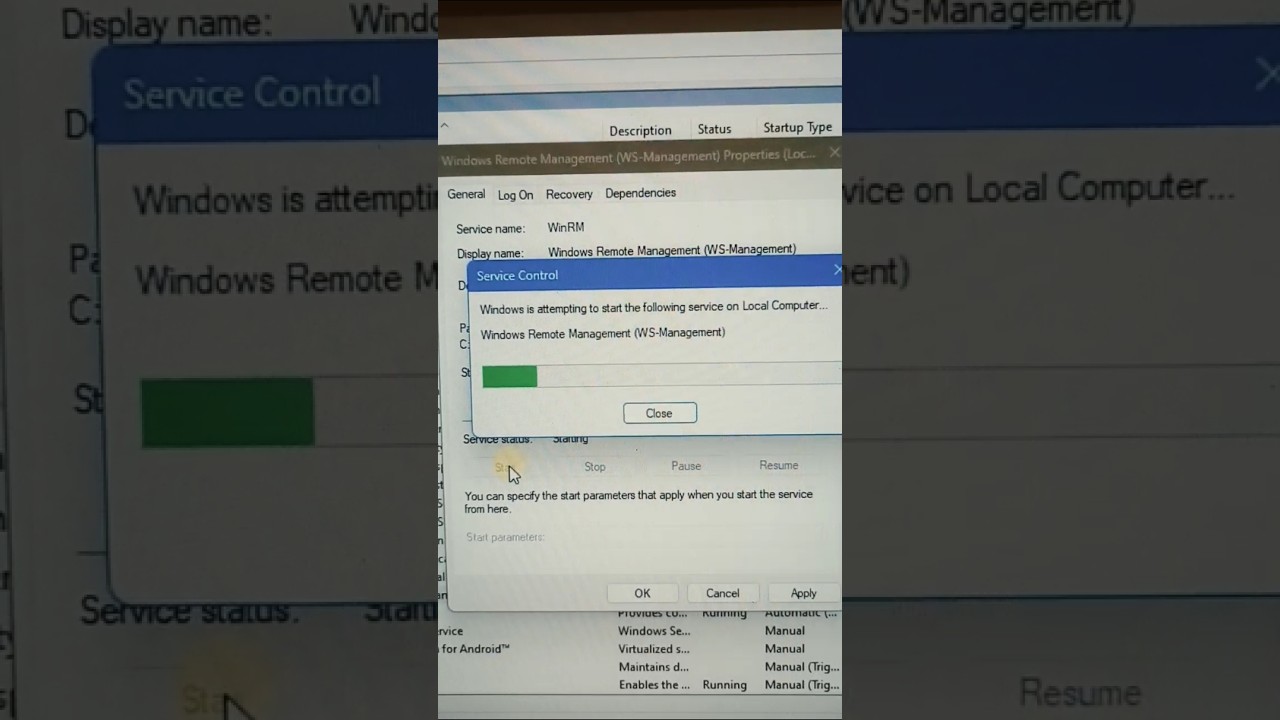 Fix “The WinRM client process the request”