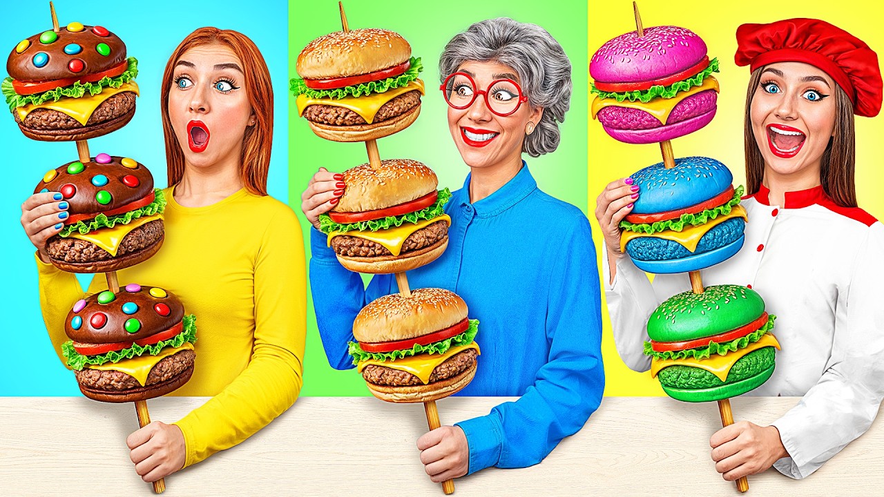 Me vs Grandma Cooking Challenge | Crazy Ideas To Cook by Multi DO Challenge
