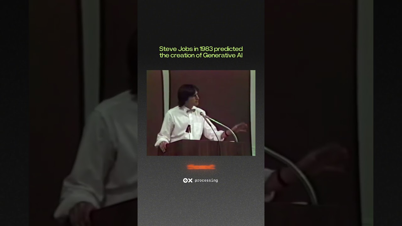 Steve Jobs in 1983 predicted the creation of Generative Al