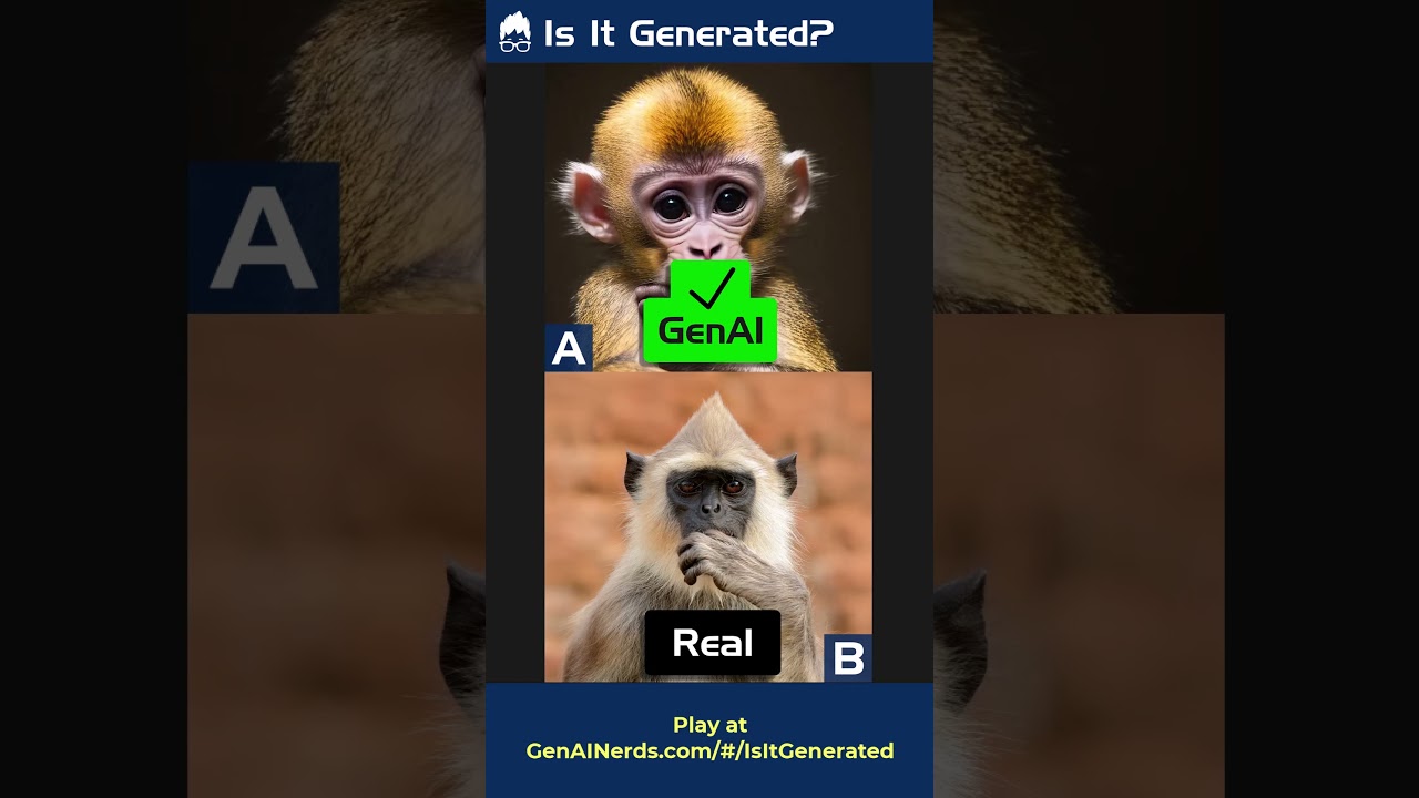 Is It Generated? #2. One is generative AI the other is human made.