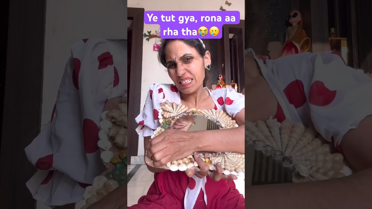DIY बनाया है या तोड़ा है😲पहली बार रोना आ रहा है😭 / How can I decorate my mirror at home? #shorts