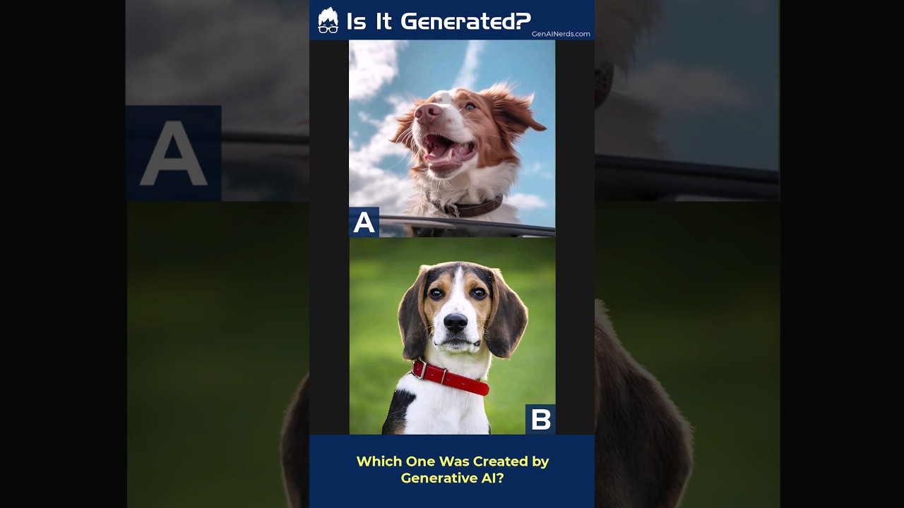 Is It Generated? One is generative AI the other is human made.