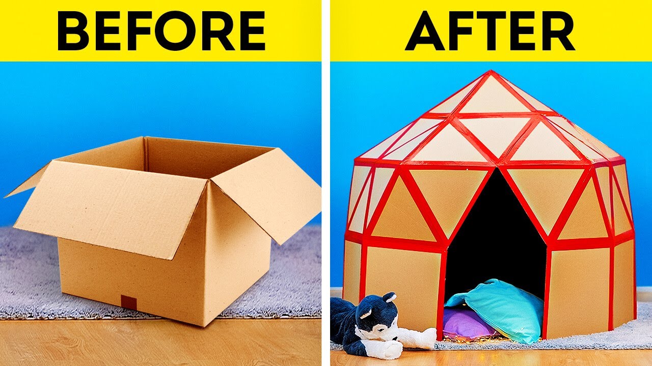 Don’t Throw Away Your Old Cardboard 🌟📦 Easy DIY & Recycling Ideas