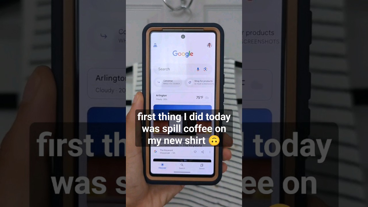 Quickly learn a latte about removing coffee stains, with generative AI in Google Search #shorts