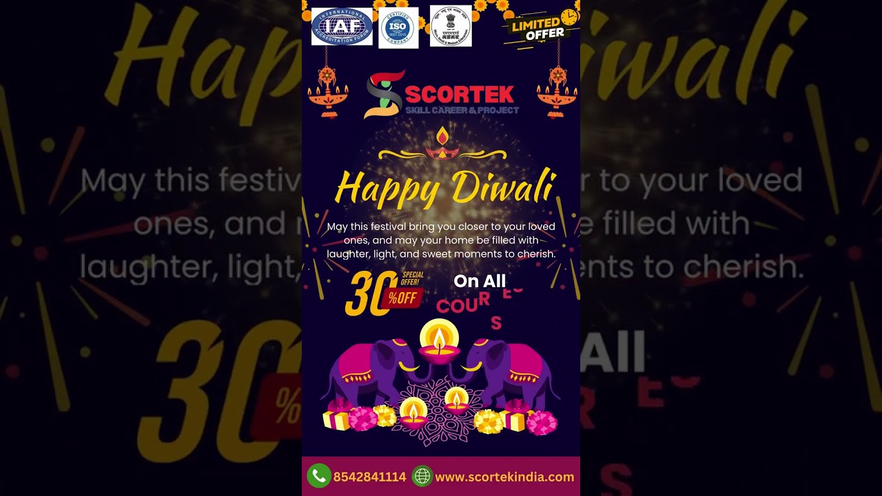 Celebrate Diwali with Scortek. Limited-Time Offers Inside! Offer are on All course
