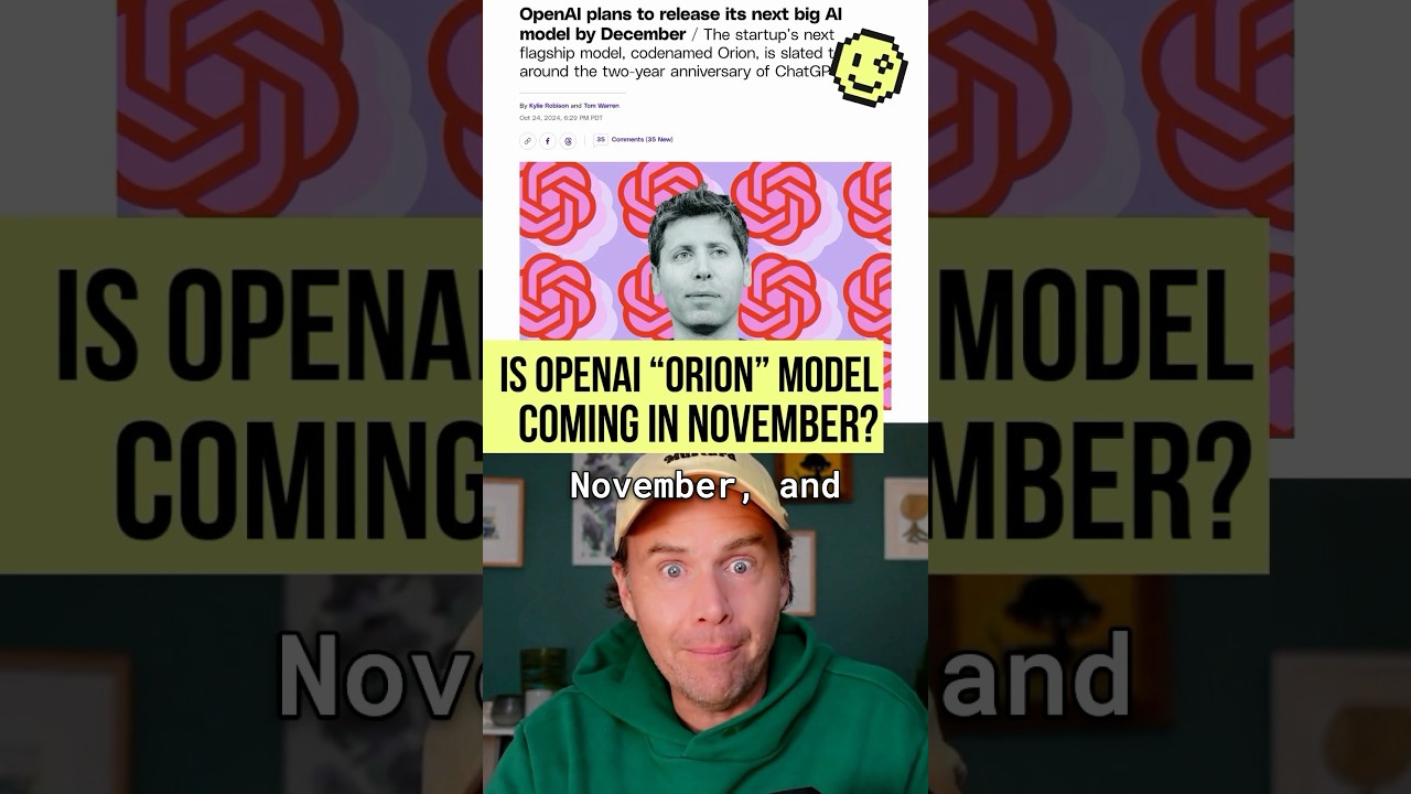 OpenAI’s Orion Coming in November?!? 👀🤖🤯 #ai #tech #openai