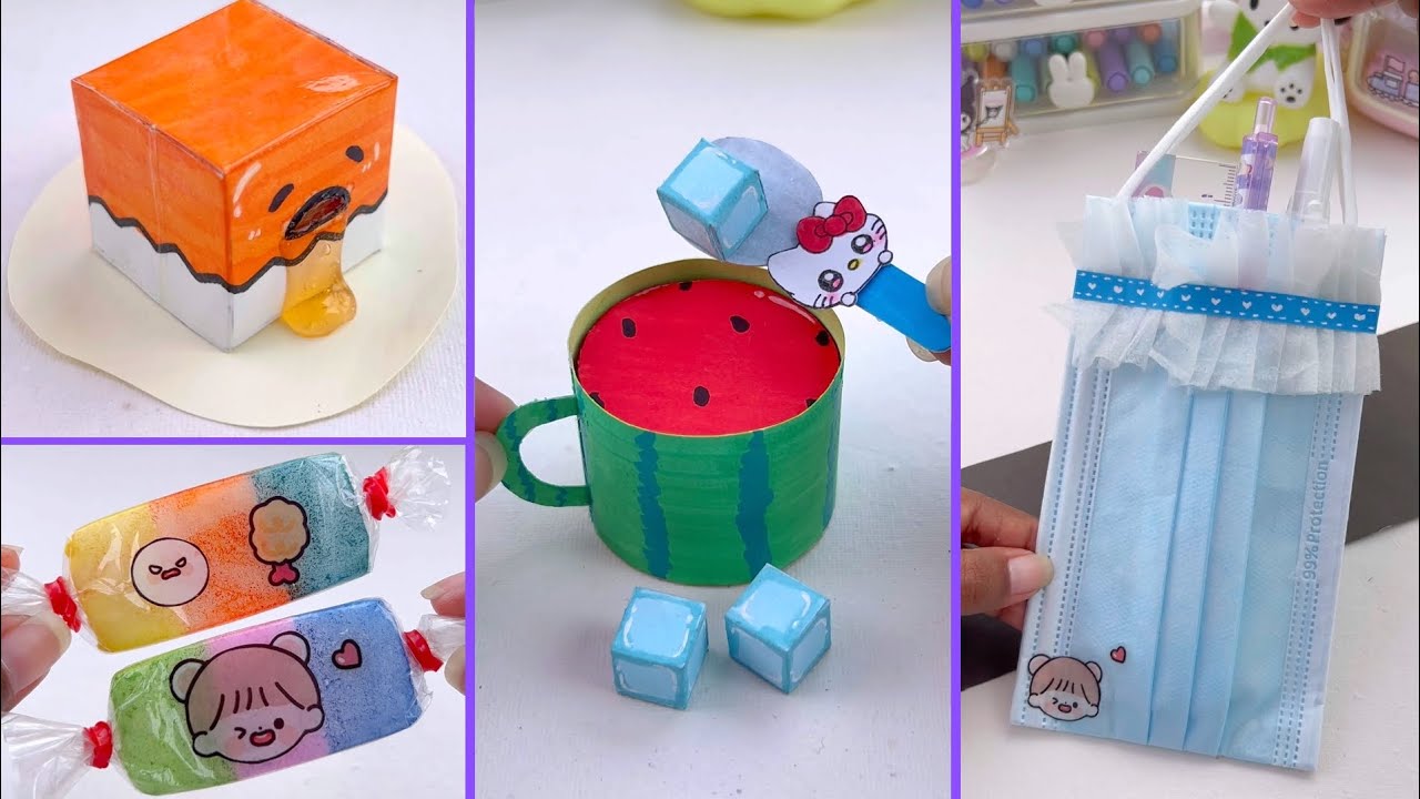23 DIY Miniature Crafts Idea / Easy Craft Ideas / school hacks / mini craft / how to make / craft