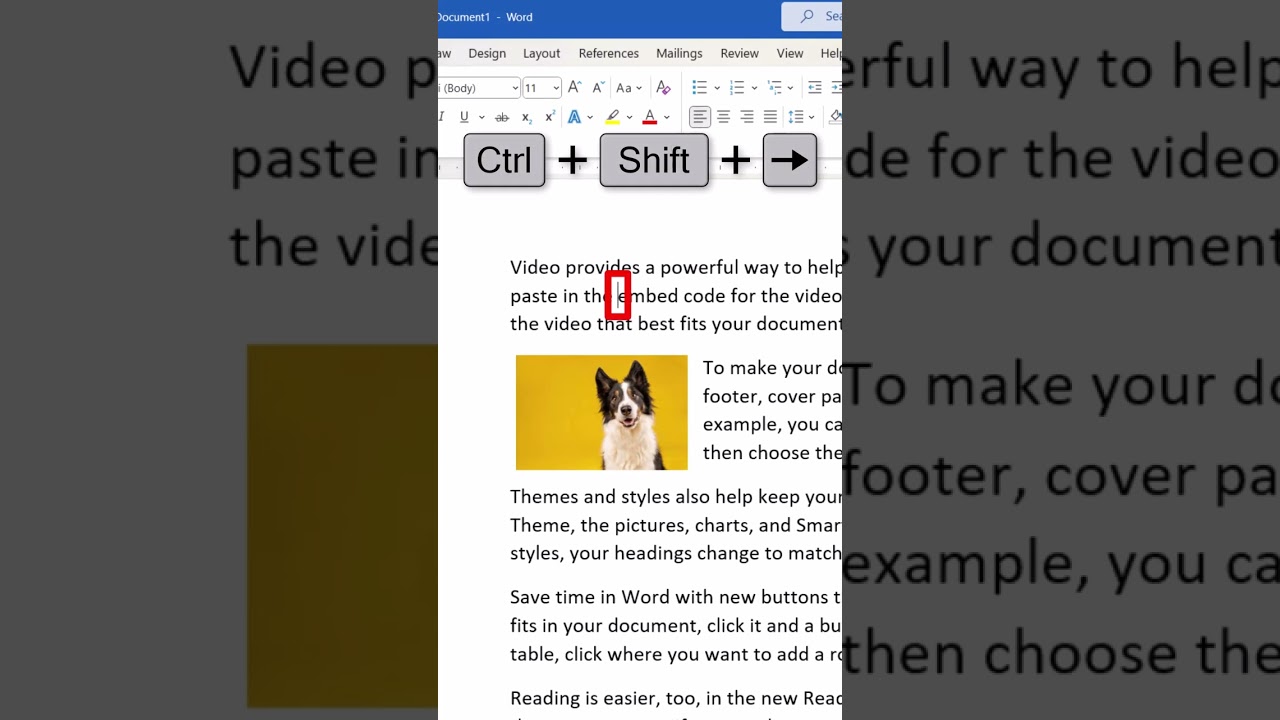5 Keyboard Shortcuts to Select Text in Microsoft Word #shorts