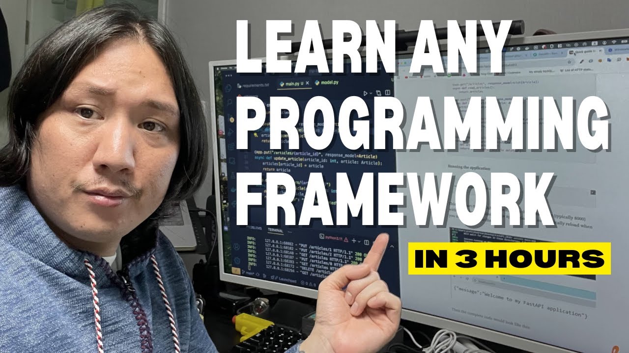 Learn any programming framework in 3 hours (works with languages too)