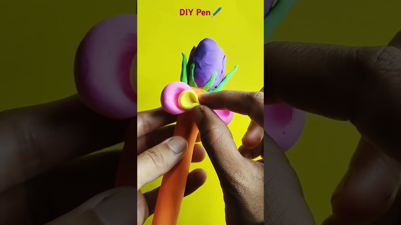DIY Pen🖋️ l #diy #airdryclay #craft #ideas #shorts