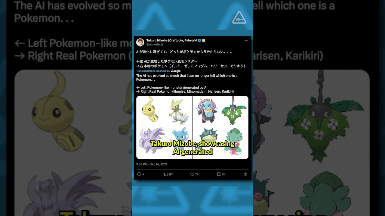 Generative AI used in Palworld? #Palworld #Pokemon #Nintendo