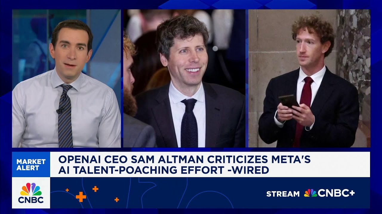 OpenAI CEO Sam Altman criticizes Meta’s AI talent-poaching effort: Report